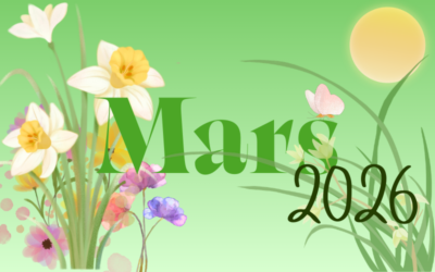 Calendrier événements mars 2026